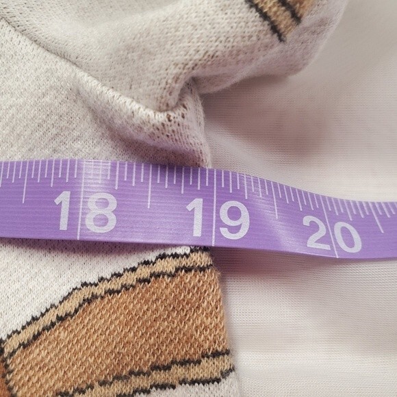 Chico's Classic Chain Belt and Floral Motif Bateau Neck Pullover Sweater Sz M - Picture 11 of 14